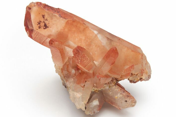 Natural Red Quartz Crystal Cluster - Morocco #218992